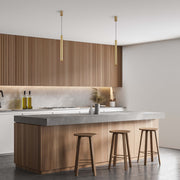 Cylindrical Long Tube Acrylic Shade Suspension Light Single Head Hanging Integrated LED Modern Cylinder Pendant Ceiling Light Suspended Downlight