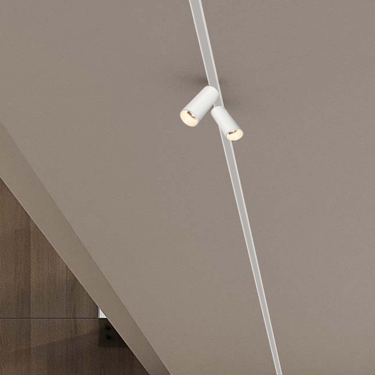 Современный трековый светильник LED ZX-B69 (10W / 20W, 4000K / 6000K, белый / чёрный)