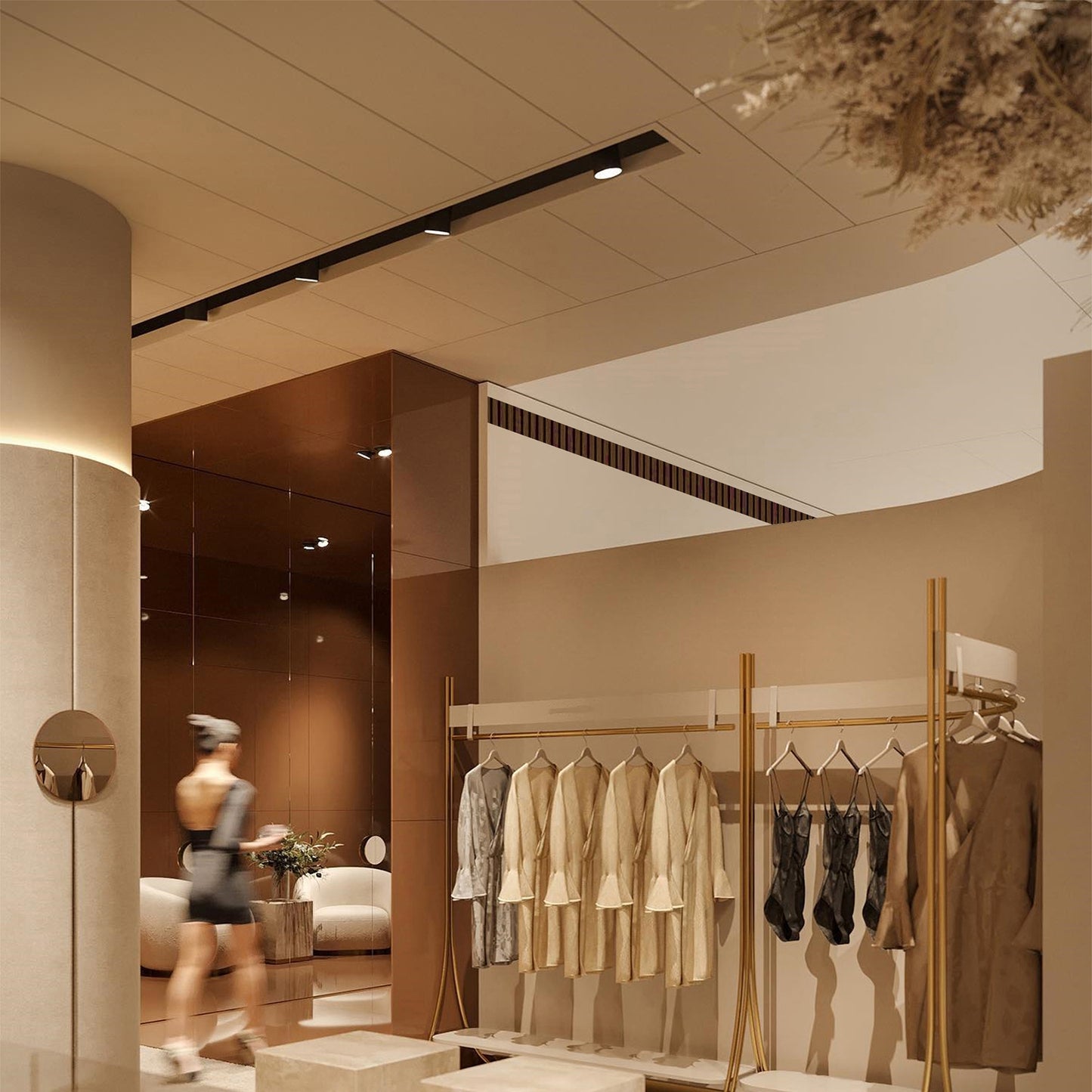 Современный трековый светильник LED ZX-B69 (10W / 20W, 4000K / 6000K, белый / чёрный)