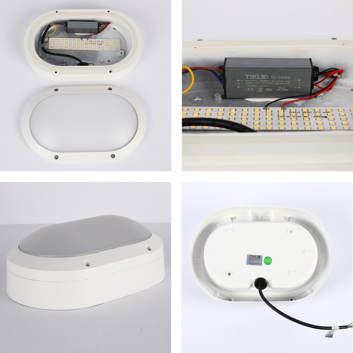 Уличный светильник LED FD016-4 (20W, 6000K, серый, IP65)