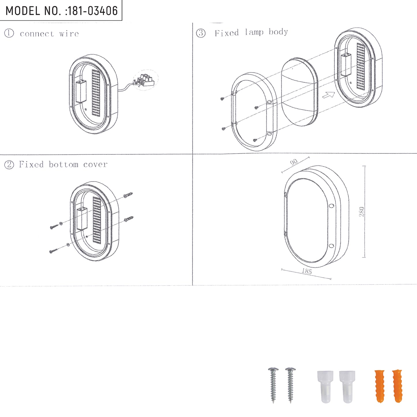 Уличный светильник LED FD016-4 (20W, 6000K, серый, IP65)