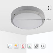 Уличный светильник LED FD023-1 ECO (20W, 4000K, Silver Grey, IP65)