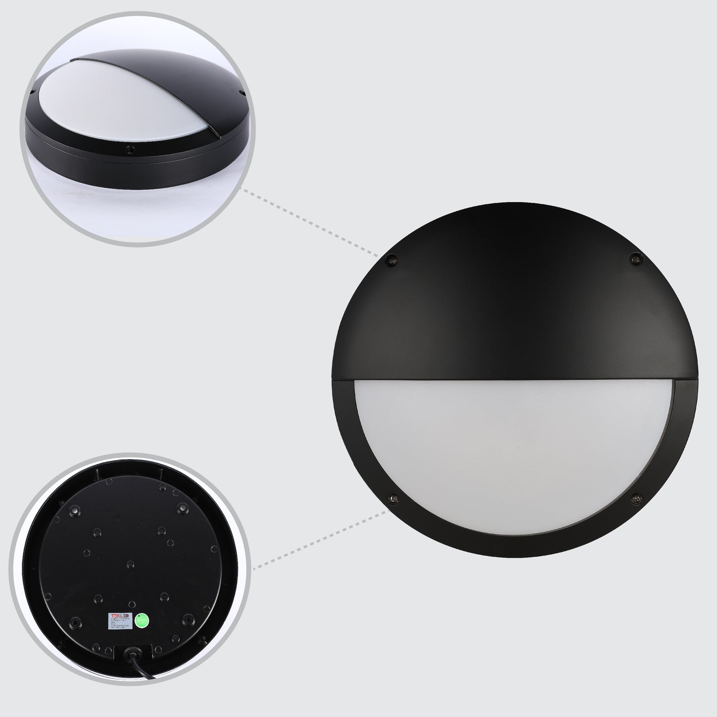 Уличный светильник LED FD023-2 (20W, 4000K, чёрный, IP65)