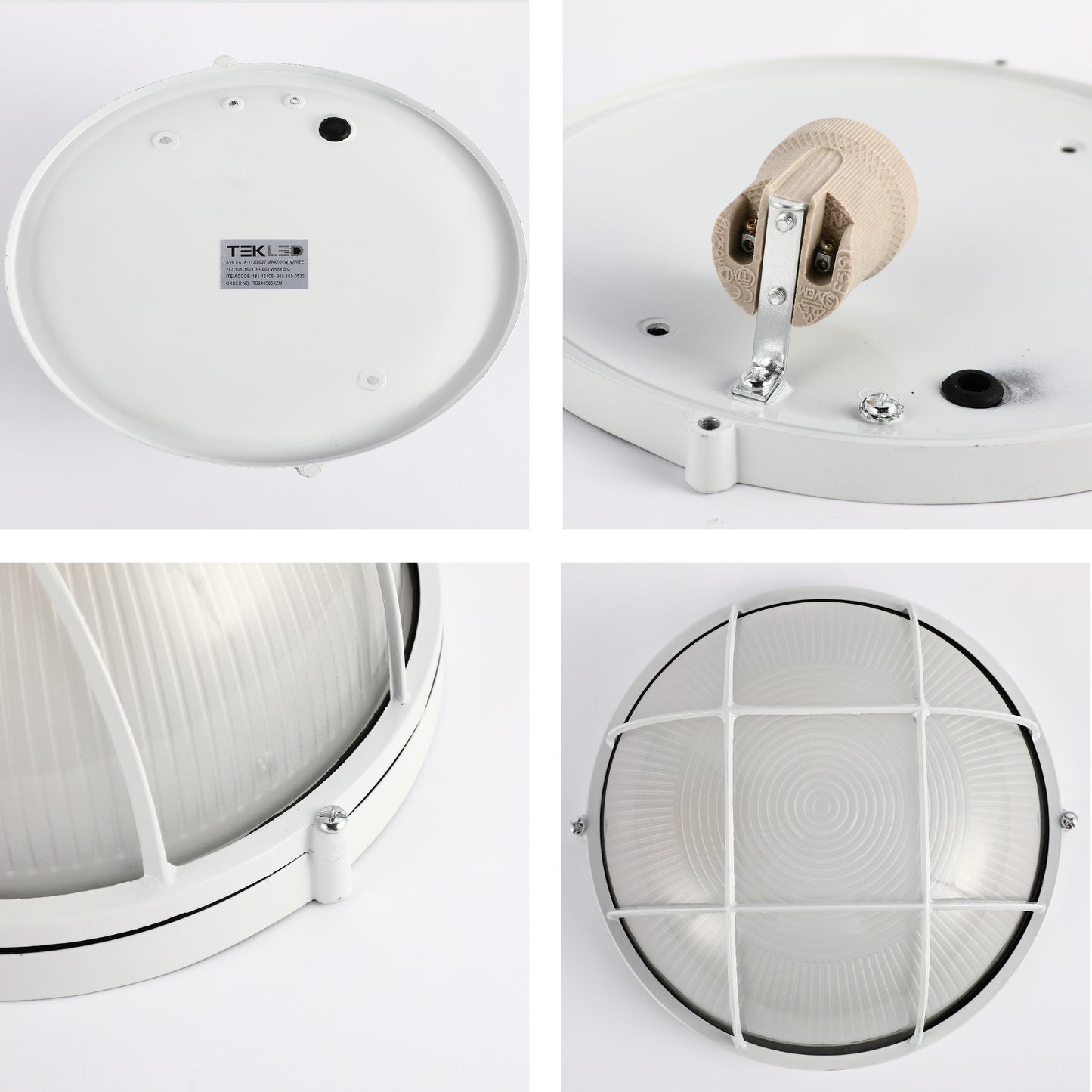 Уличный светильник LED X-1130 (100W, белый, с решёткой)