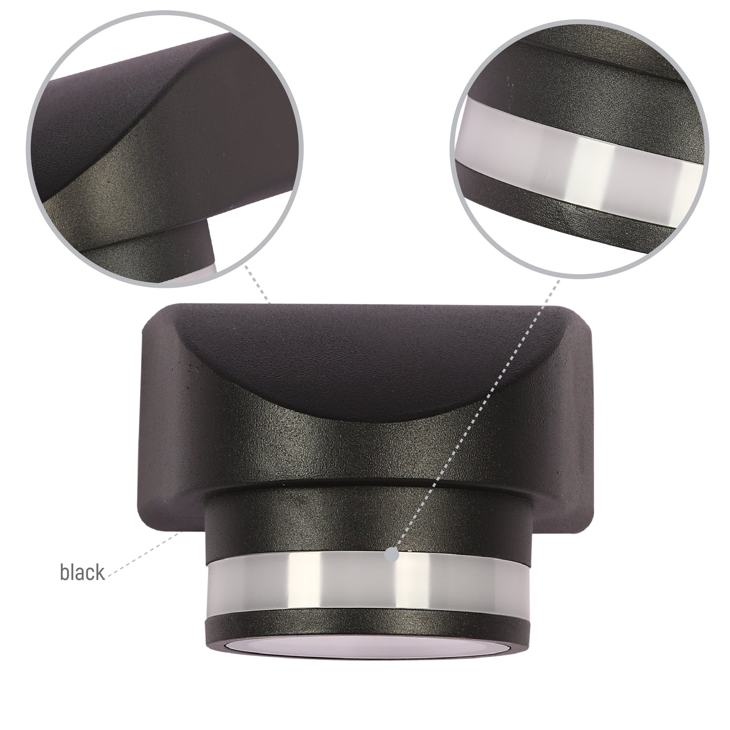 Настенный светильник LED B2285 (7W / 7W×2, чёрный, 4000K)