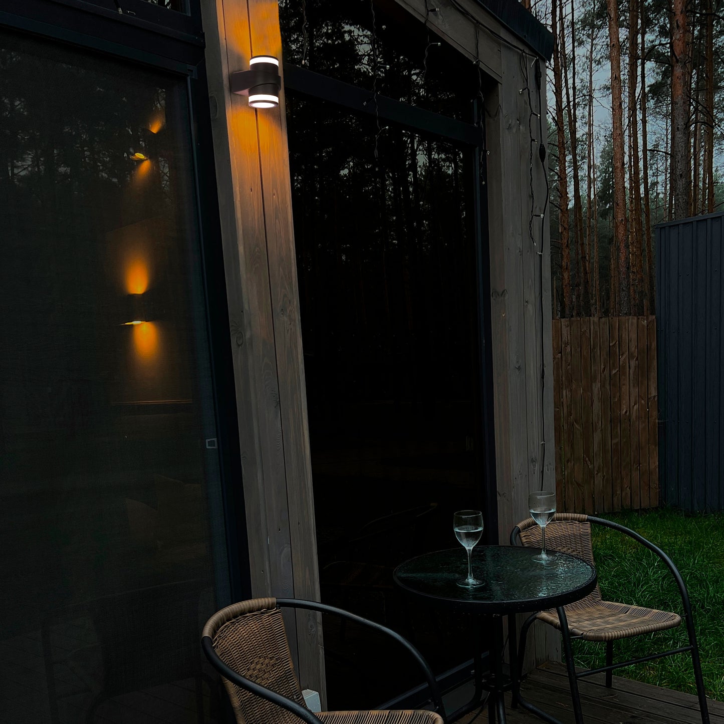 Настенный светильник LED B2285 (7W / 7W×2, чёрный, 4000K)