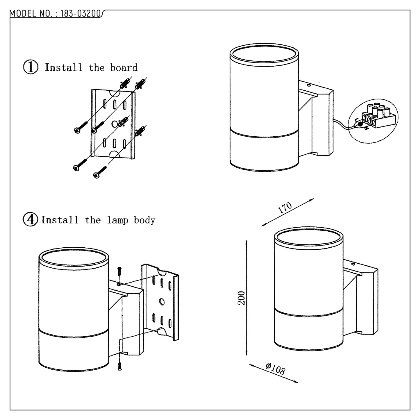 Настенный светильник LED B250-1 ECO (1×20W / 2×20W, COB, серый, 3000K / 4000K, IP54)