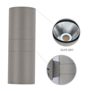 Настенный светильник LED B250-1 ECO (1×20W / 2×20W, COB, серый, 3000K / 4000K, IP54)