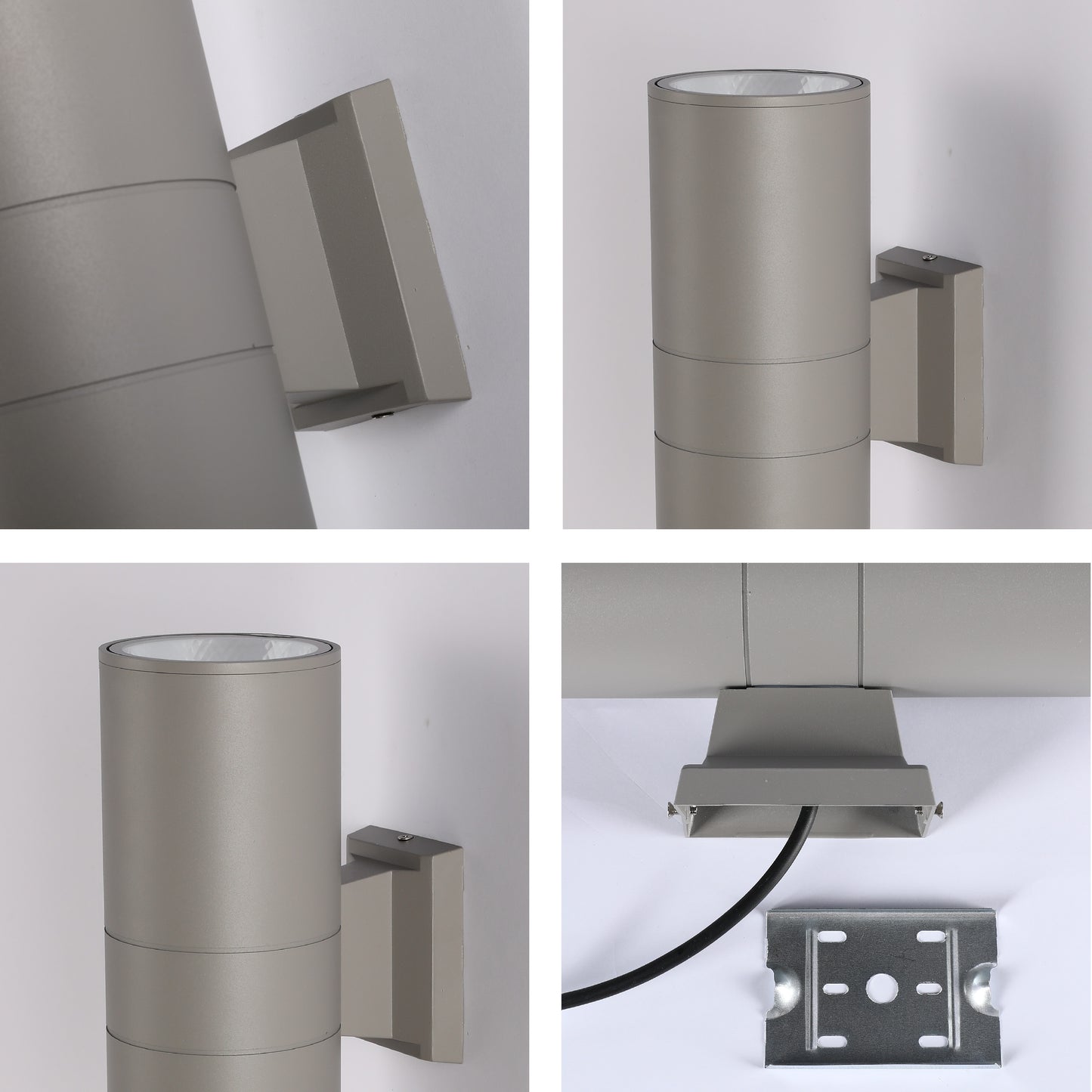 Настенный светильник LED B250-1 ECO (1×20W / 2×20W, COB, серый, 3000K / 4000K, IP54)