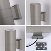 Настенный светильник LED B250-1 ECO (1×20W / 2×20W, COB, серый, 3000K / 4000K, IP54)