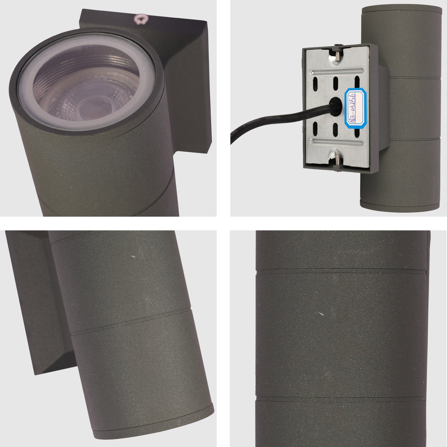 Настенный светильник LED 312G (2×GU10, тёмно-серый, IP54)