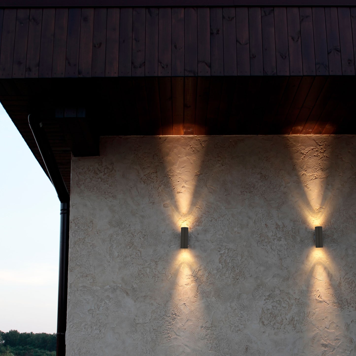 Настенный светильник LED 311S ECO (1×E27 / 2×E27, серебристо-серый, IP54)