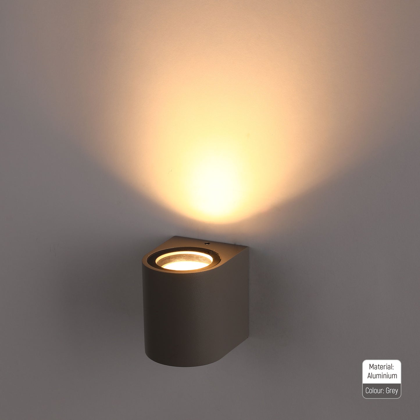 Настенный светильник LED 217G ECO (1×GU10, серебристо-серый, IP54)