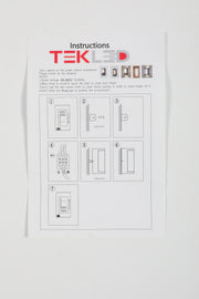 Свет-к LED 689/2 2x3W DARK GREY 4000K IP65(TEKLED)30шт
