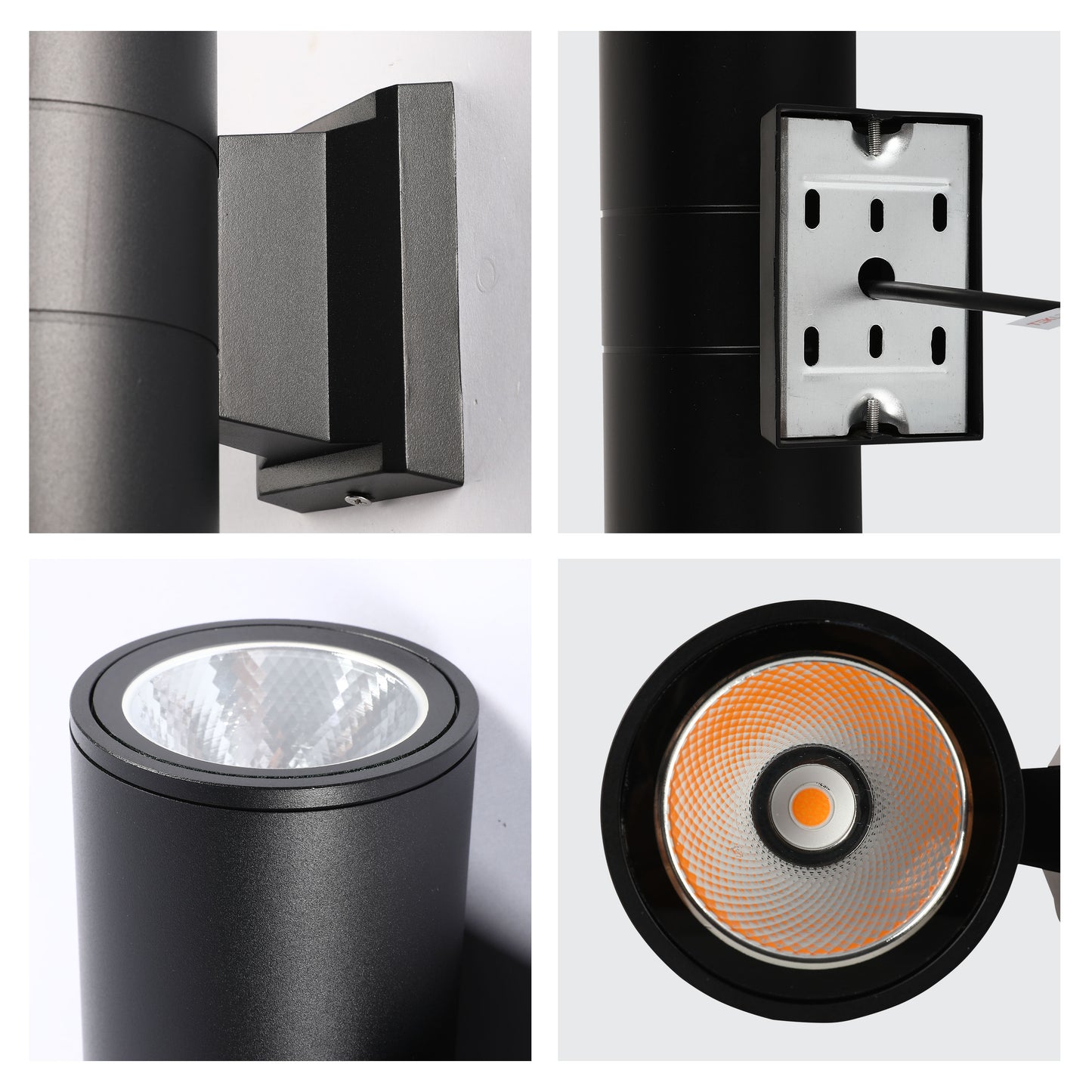 Уличный светильник COB LED 2×10W (чёрный, IP54)