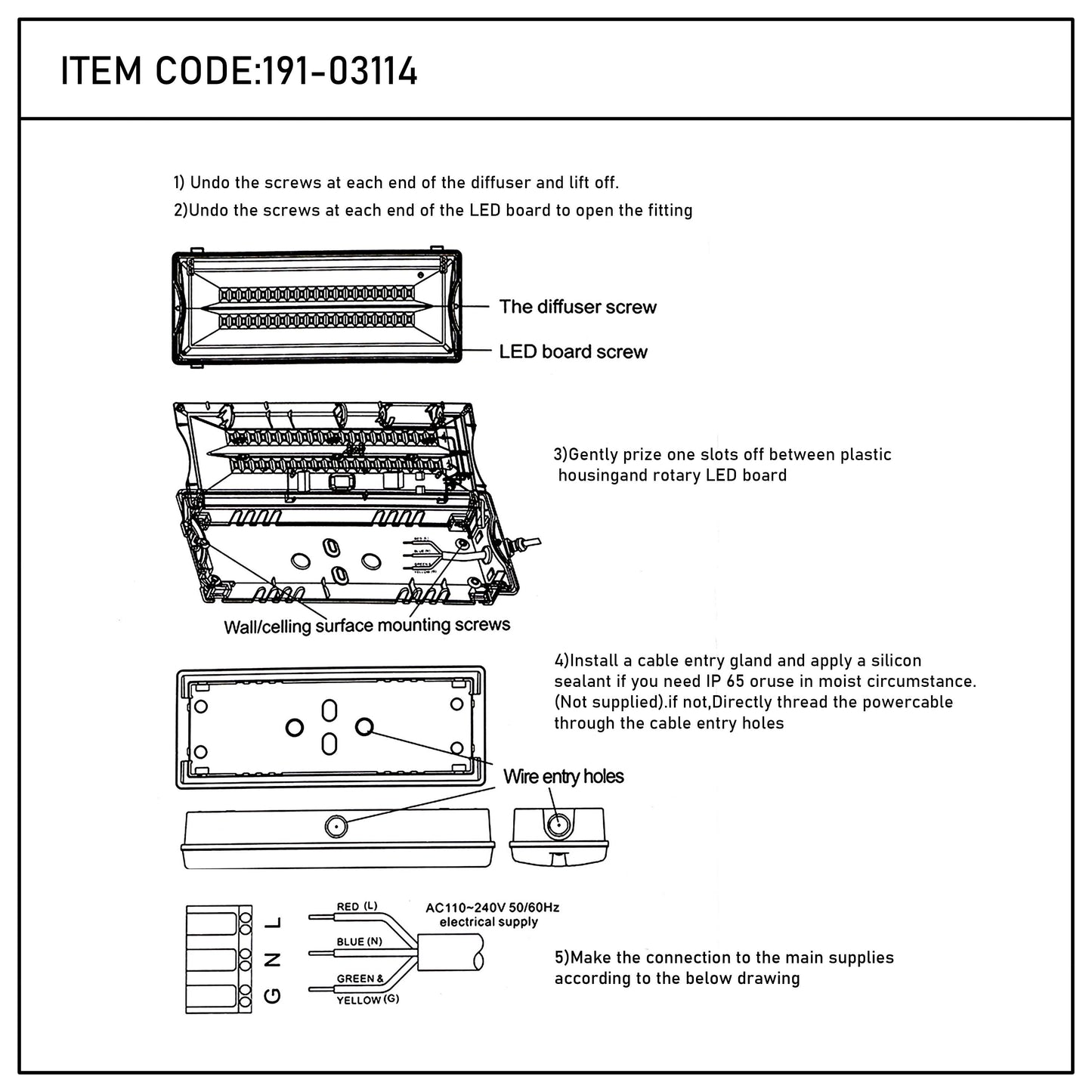 Аварийный светодиодный светильник LT49140 ECO