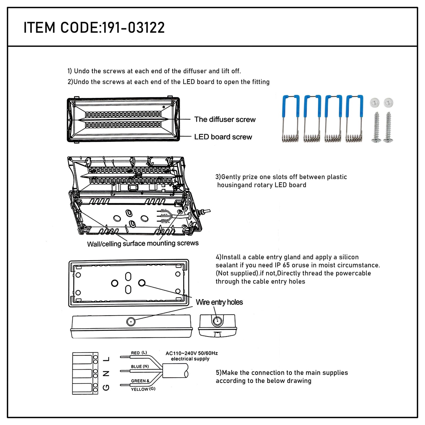 Аварийный светодиодный светильник LT49140 ECO