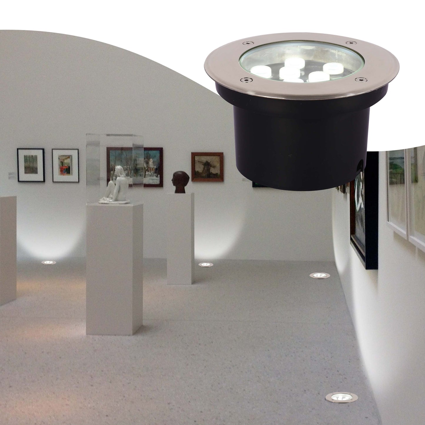 Наземно-утапливаемый LED Светильник U121 (IP65)