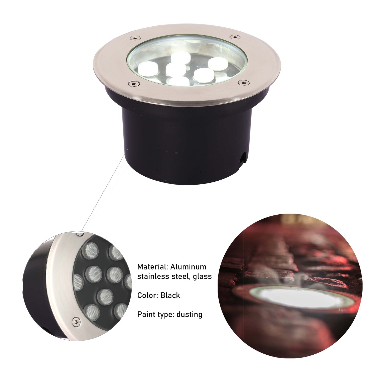 Наземно-утапливаемый LED Светильник U121 (IP65)