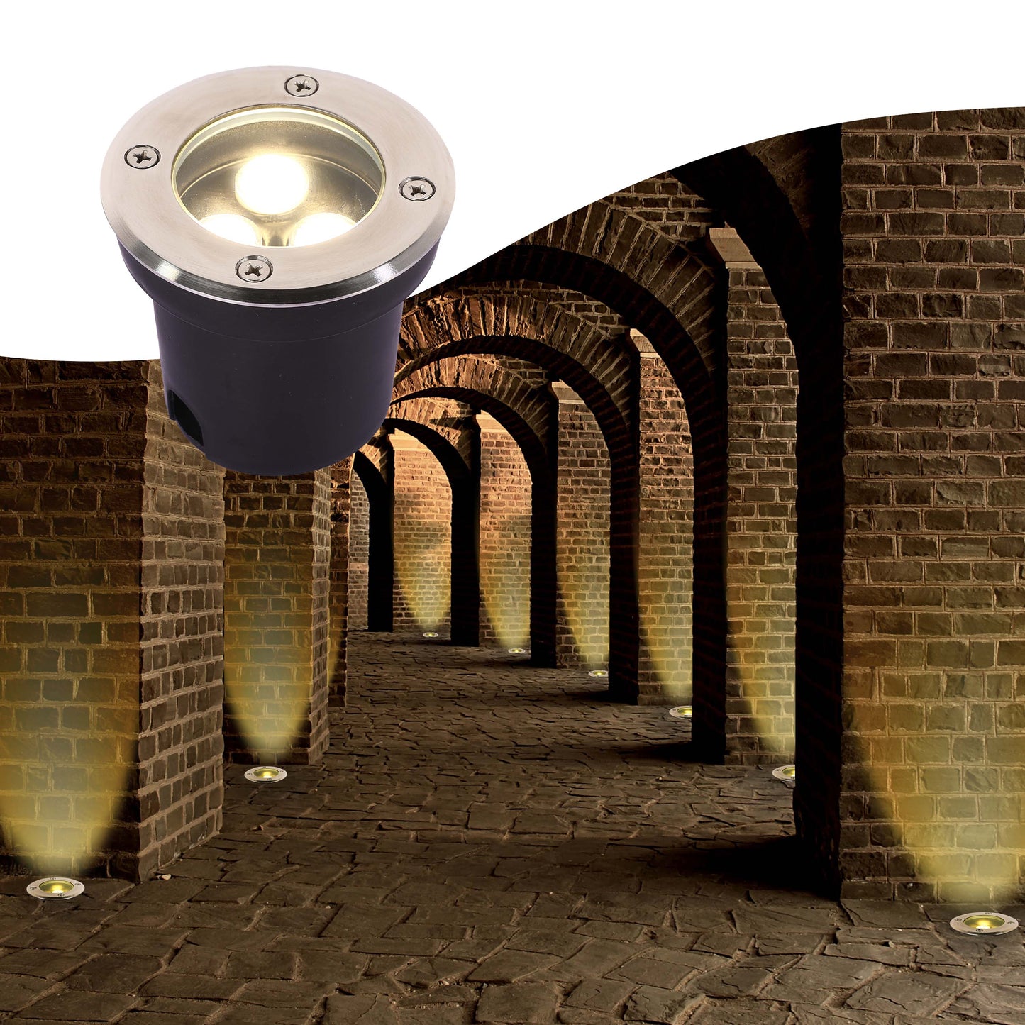 Наземно-утапливаемый LED Светильник U121 (IP65)