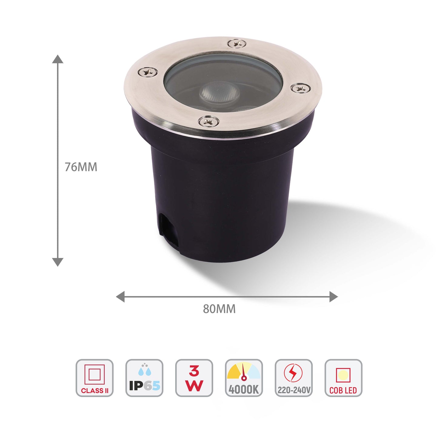 Наземно-утапливаемый LED Светильник U121 (IP65)