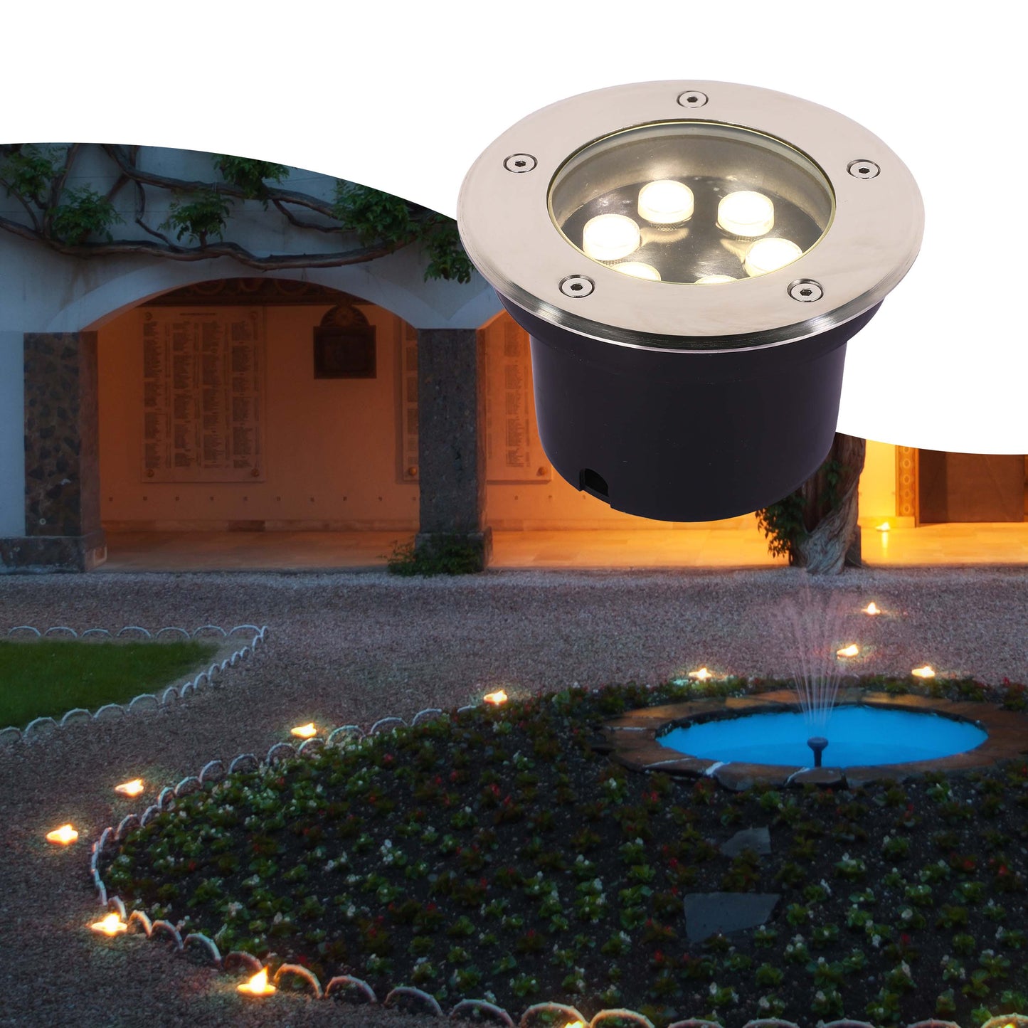 Наземно-утапливаемый LED Светильник U121 (IP65)