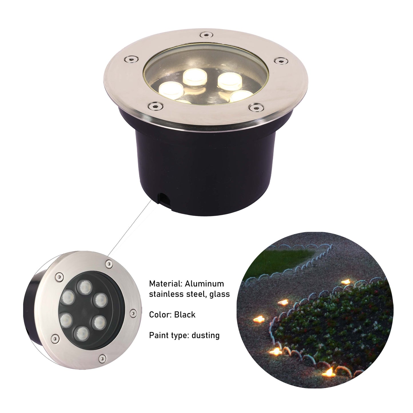 Наземно-утапливаемый LED Светильник U121 (IP65)