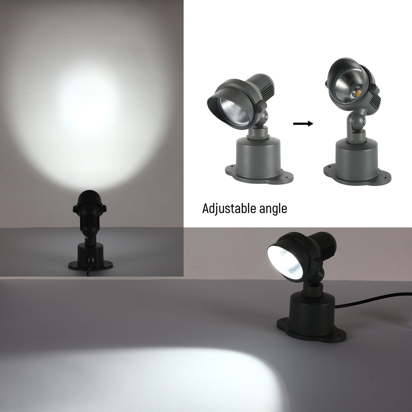 Парковый Прожектор GA010-SPIKE (Серый, IP65)