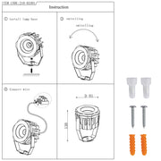 LED Прожектор LQ COB (Серый, IP65)