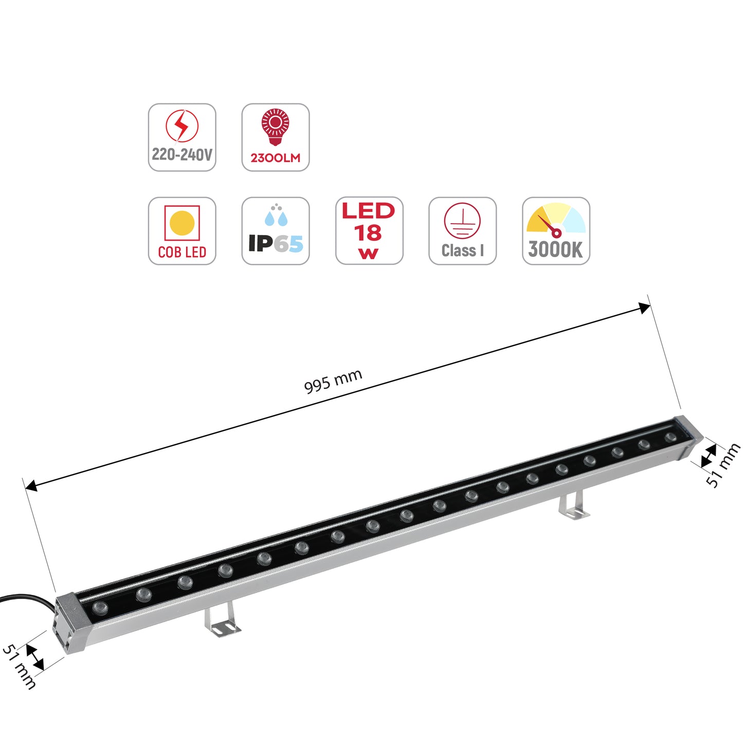 Архитектурные LED Прожекторы-линейки (Wall Washers)