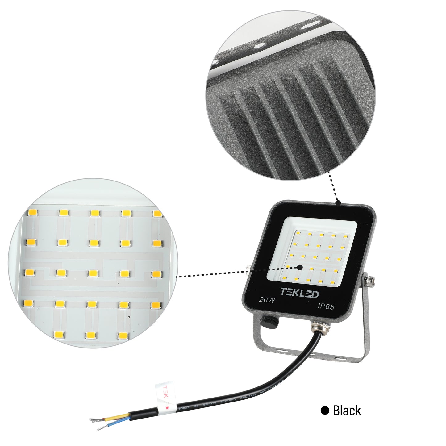 Прожектор LED NEW (20W/30W, Black, IP65)