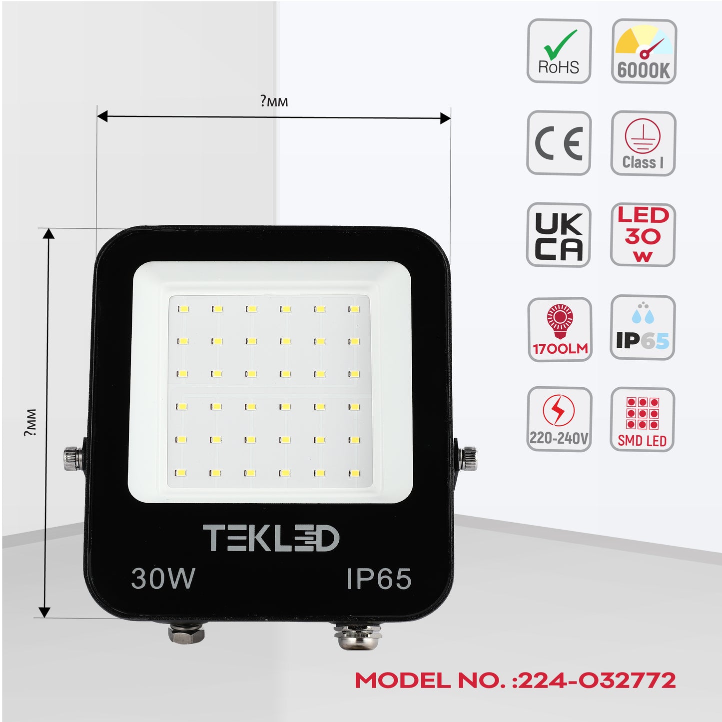 Прожектор LED NEW (20W/30W, Black, IP65)