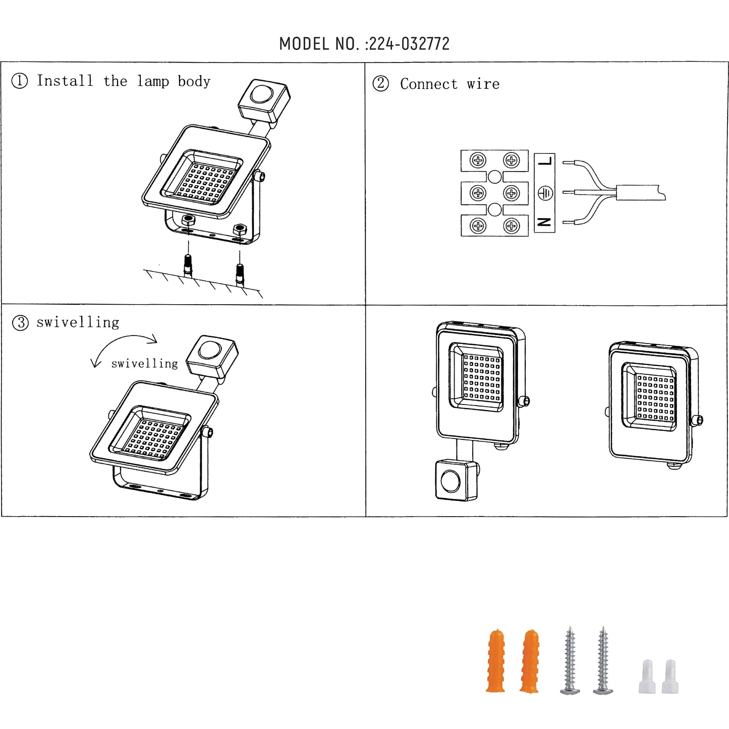 Прожектор LED NEW (20W/30W, Black, IP65)