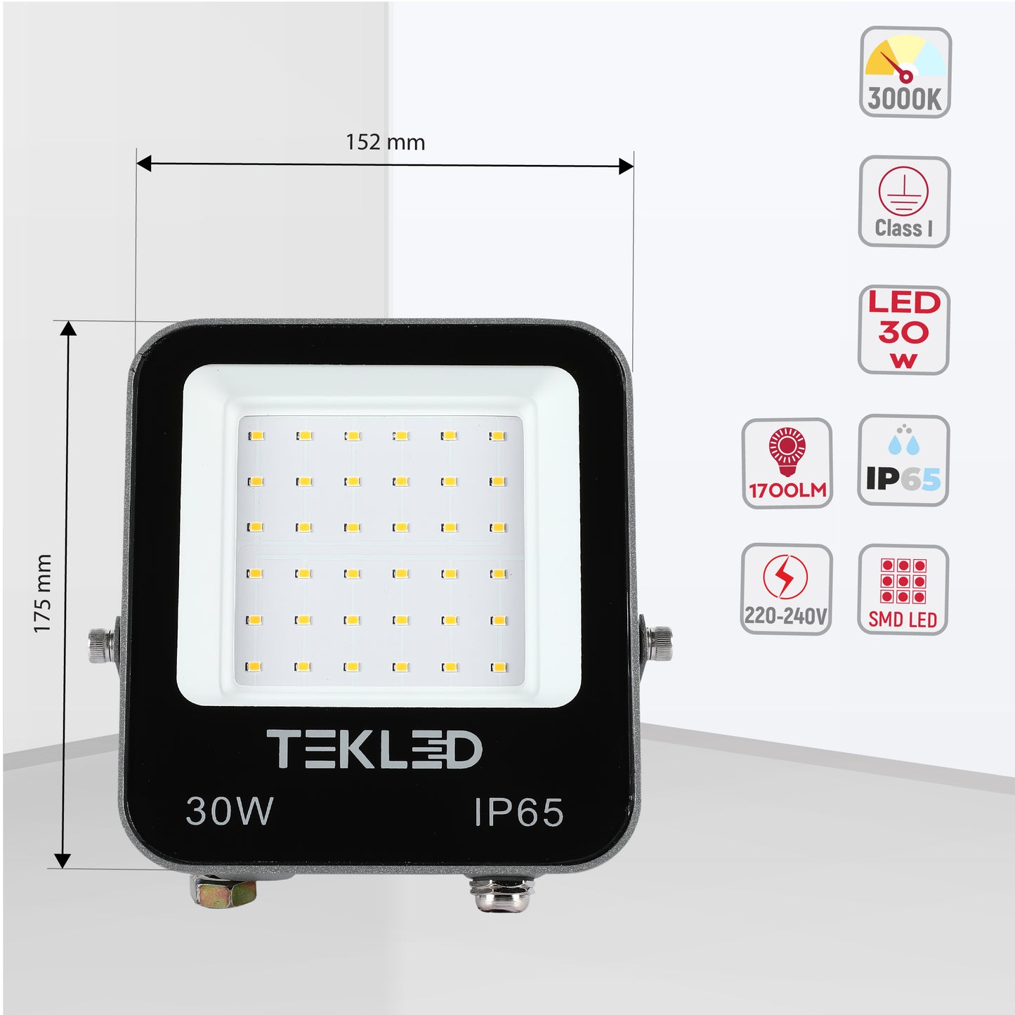 Прожектор LED NEW (20W/30W, Black, IP65)