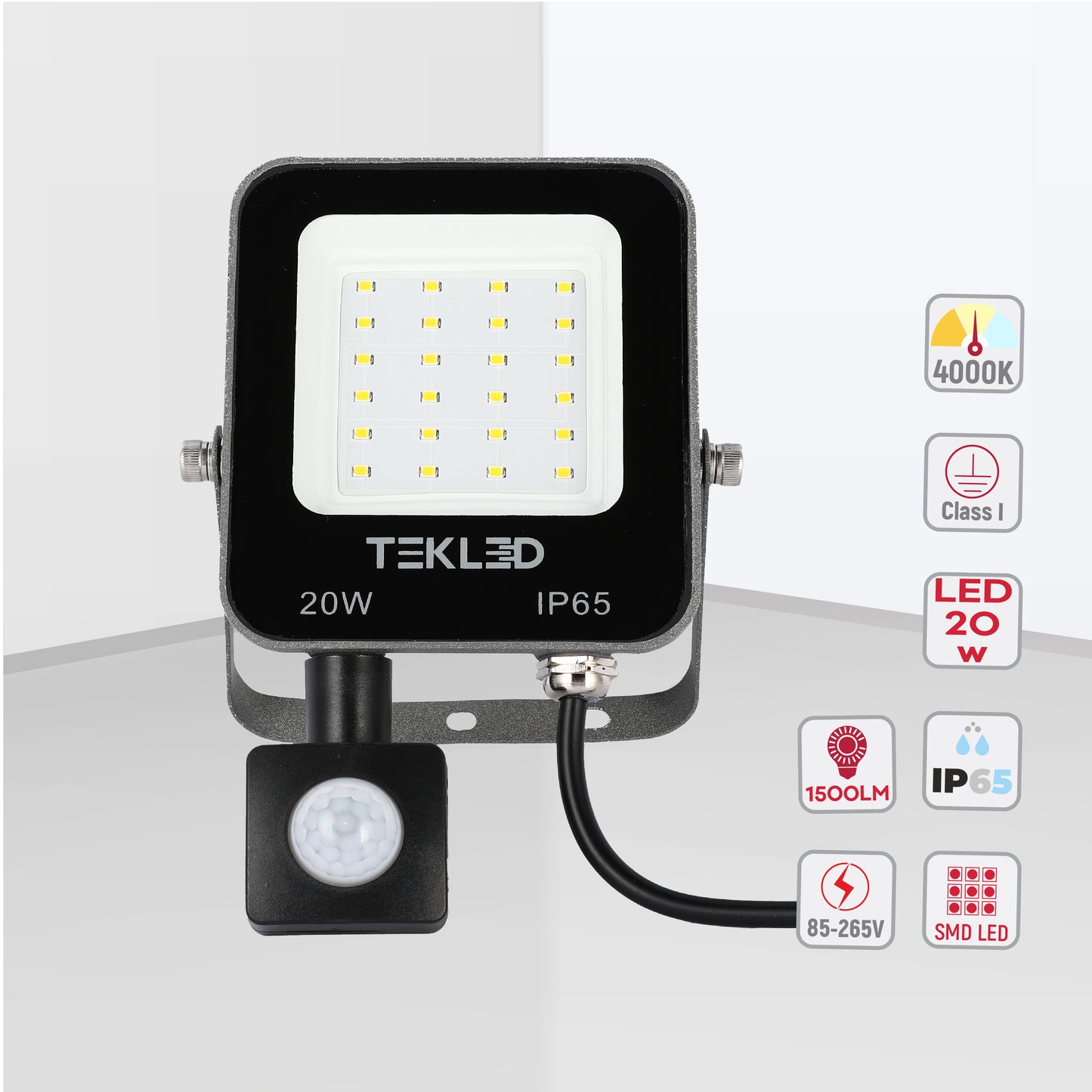 Прожектор LED SMD SENSOR (IP65)