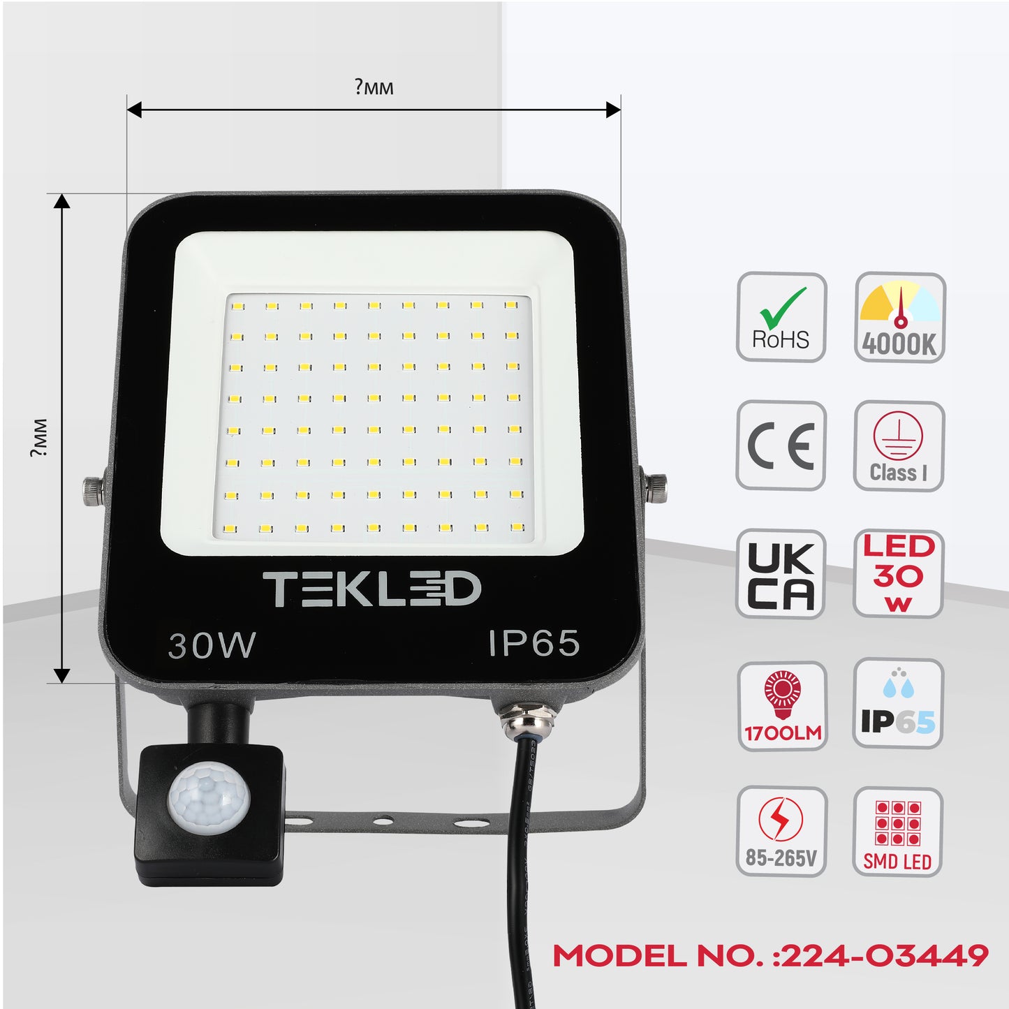 Прожектор LED SMD SENSOR (IP65)