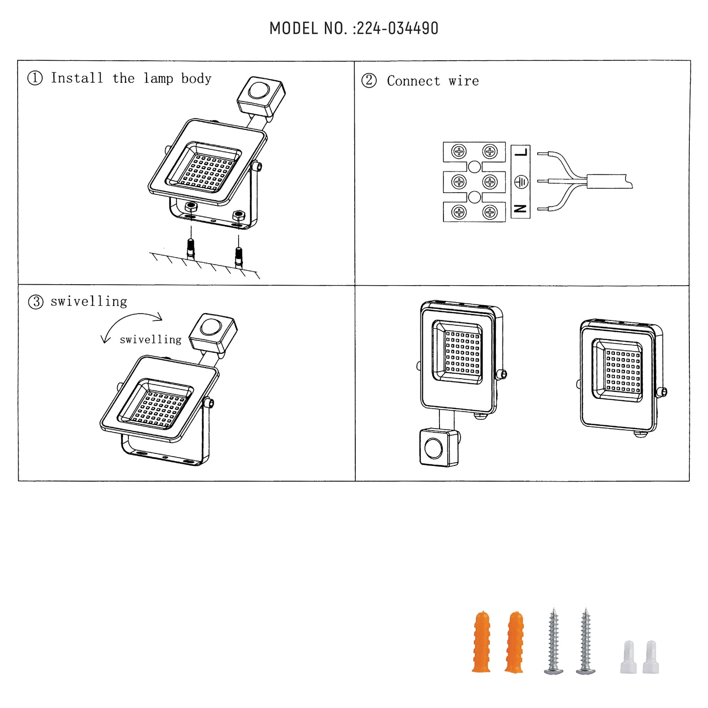 Прожектор LED SMD SENSOR (IP65)