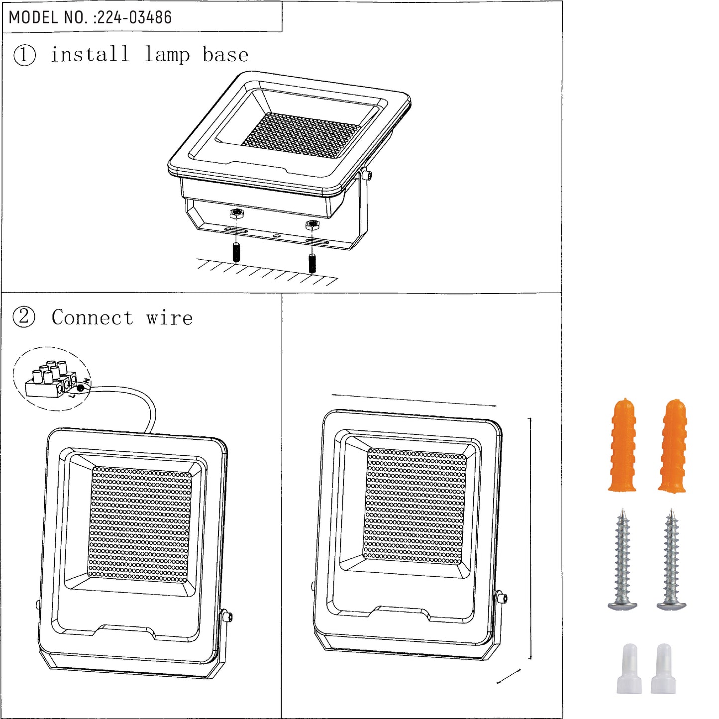 Прожектор LED SMD (200W, 300W, Black, IP65)