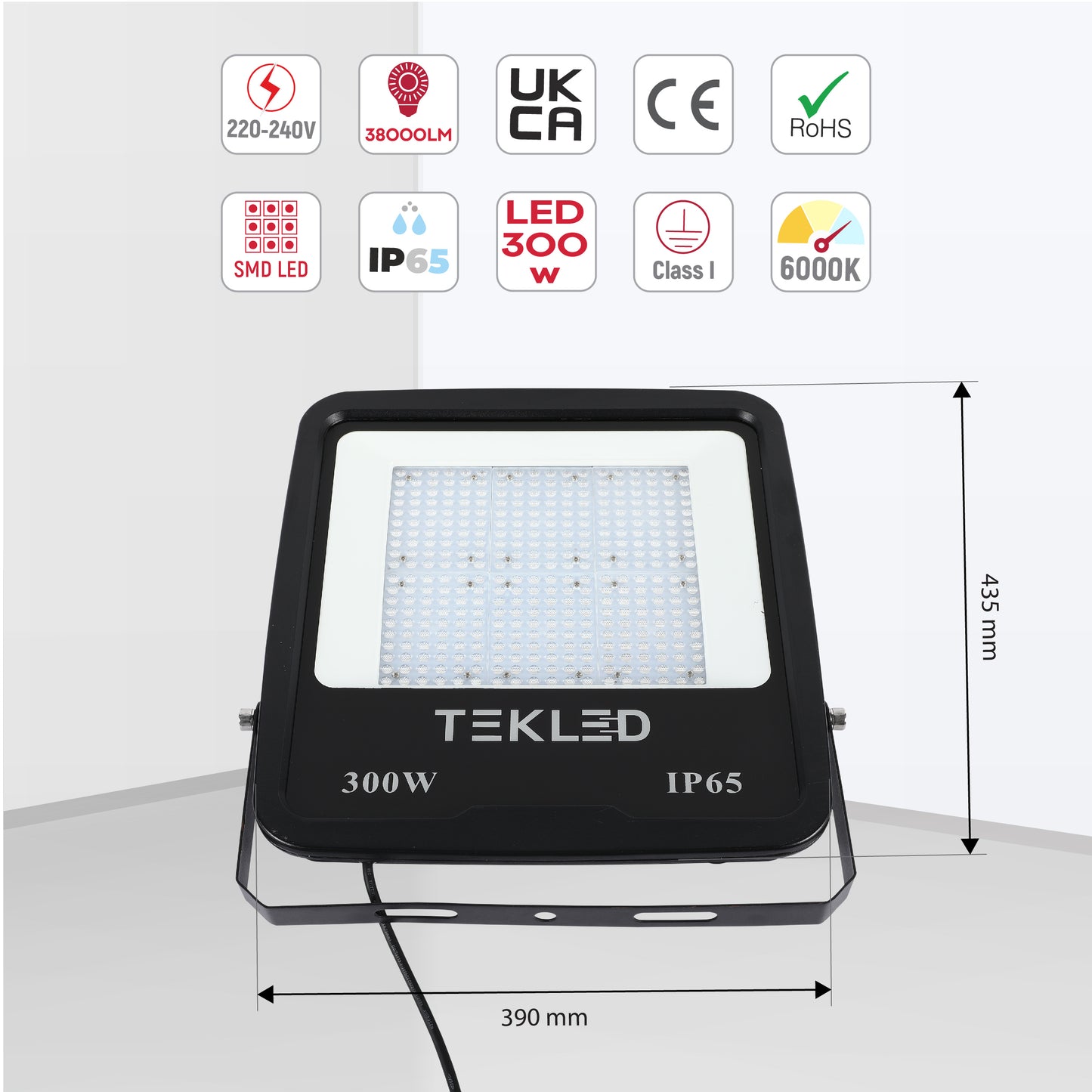 Прожектор LED SMD (200W, 300W, Black, IP65)