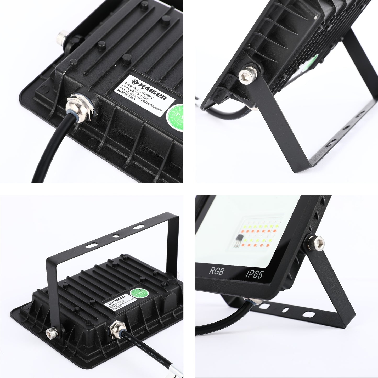 Прожектор LED DOB RGB (30W/50W, Black, IP65)