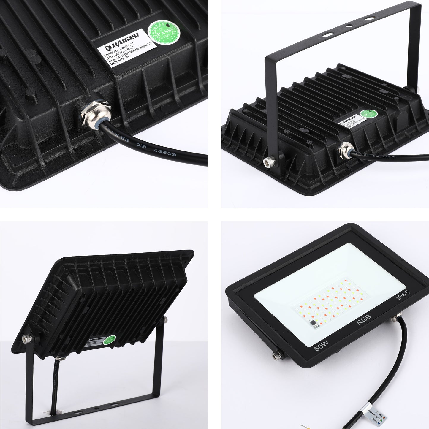 Прожектор LED DOB RGB (30W/50W, Black, IP65)