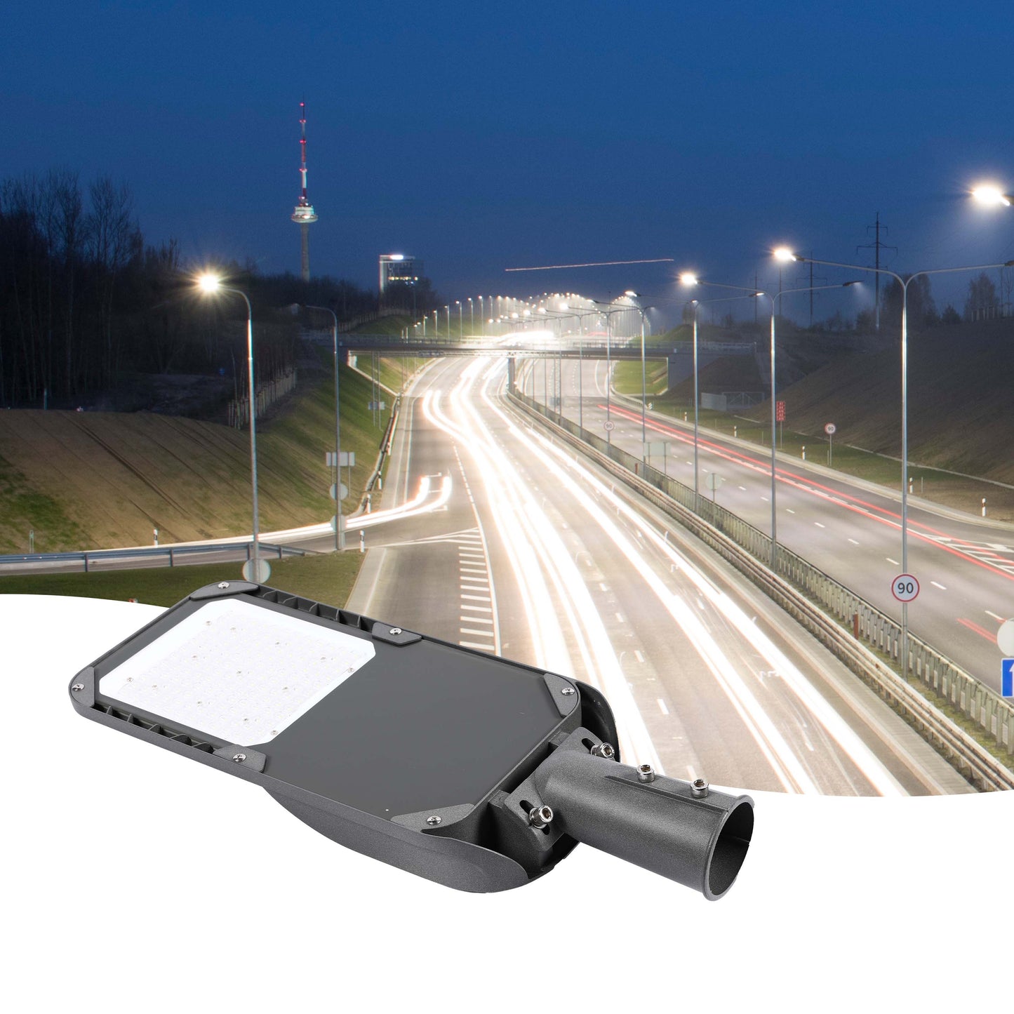 Уличный LED Светильник ZY-100 (Серый, IP65)