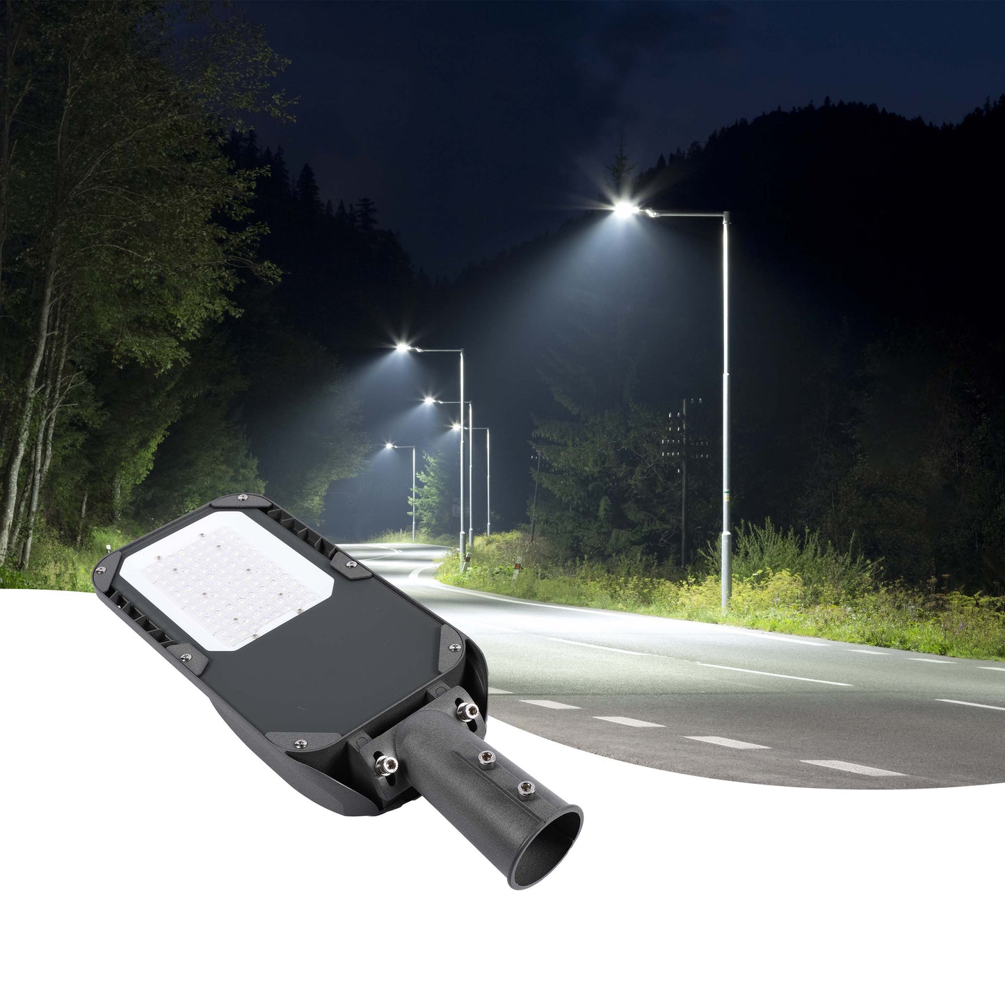 Уличный LED Светильник ZY-100 (Серый, IP65)