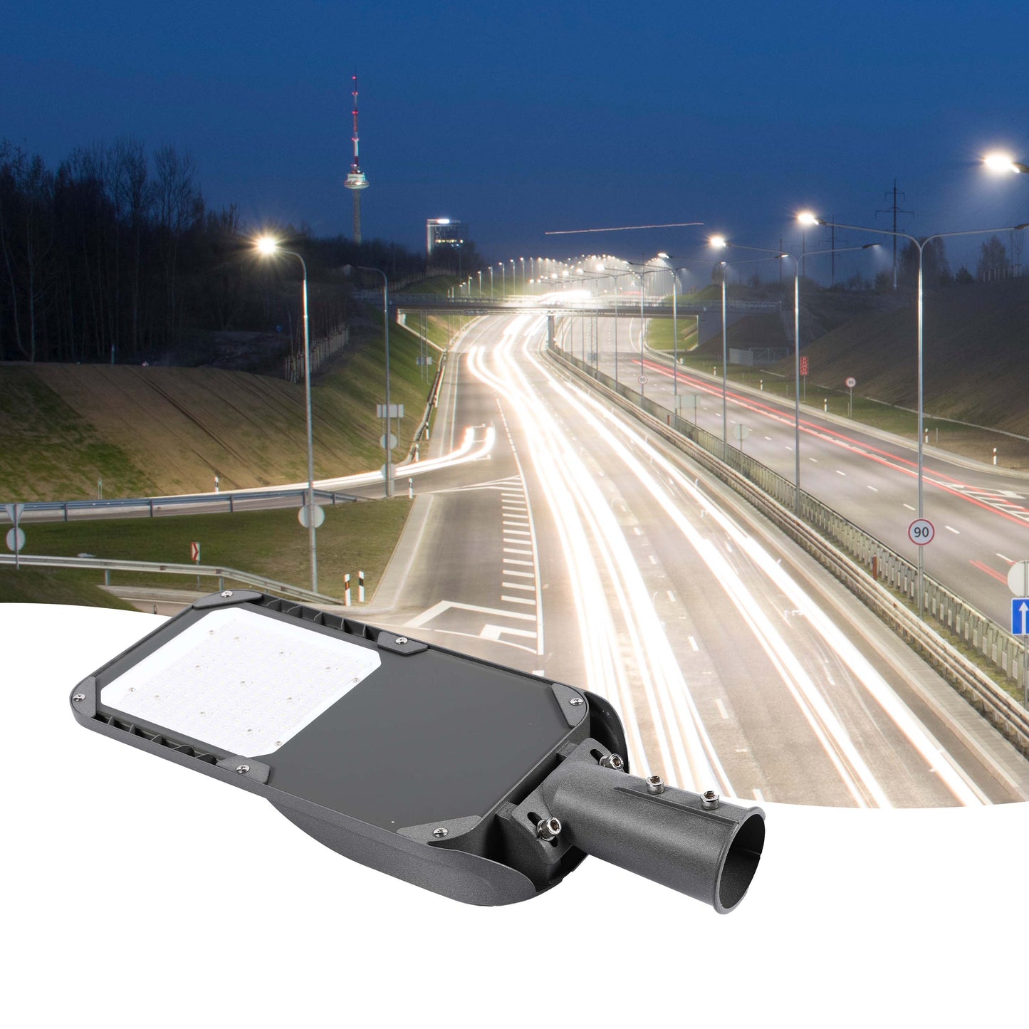 Уличный LED Светильник ZY-100 (Серый, IP65)