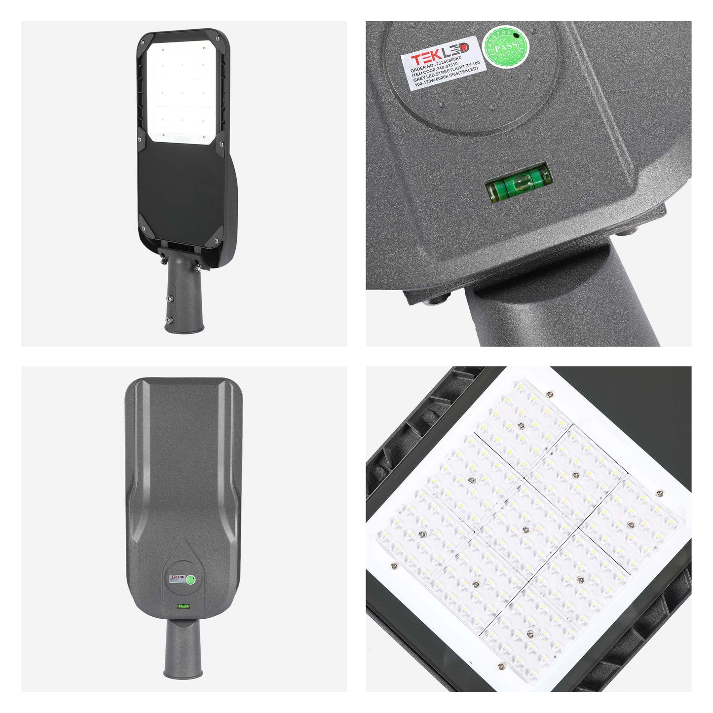 Уличный LED Светильник ZY-100 (Серый, IP65)