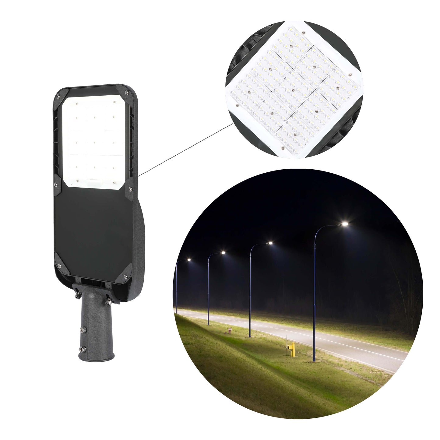 Уличный LED Светильник ZY-100 (Серый, IP65)