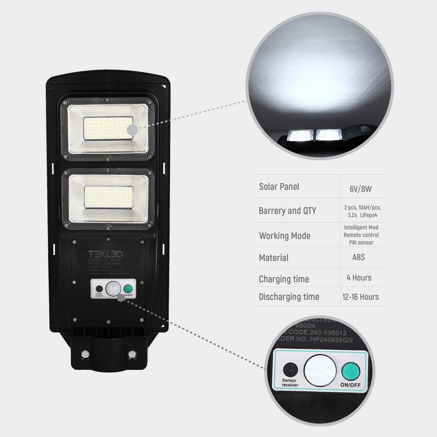 Автономный Уличный Светильник RKU LED LAZULI
