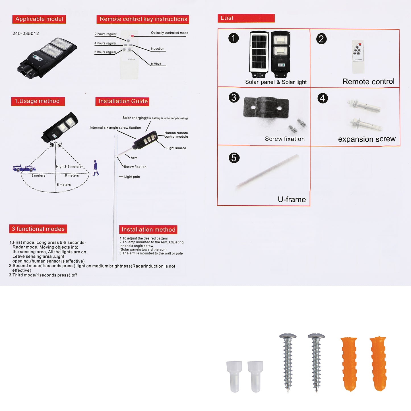 Автономный Уличный Светильник RKU LED LAZULI
