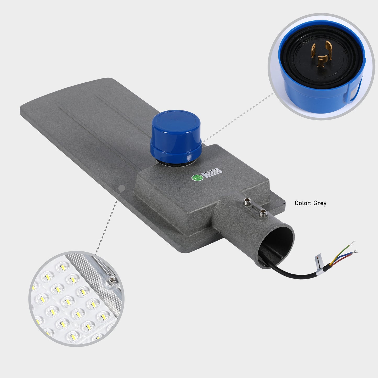 Уличный LED Светильник SENSOR (Серый, IP65)