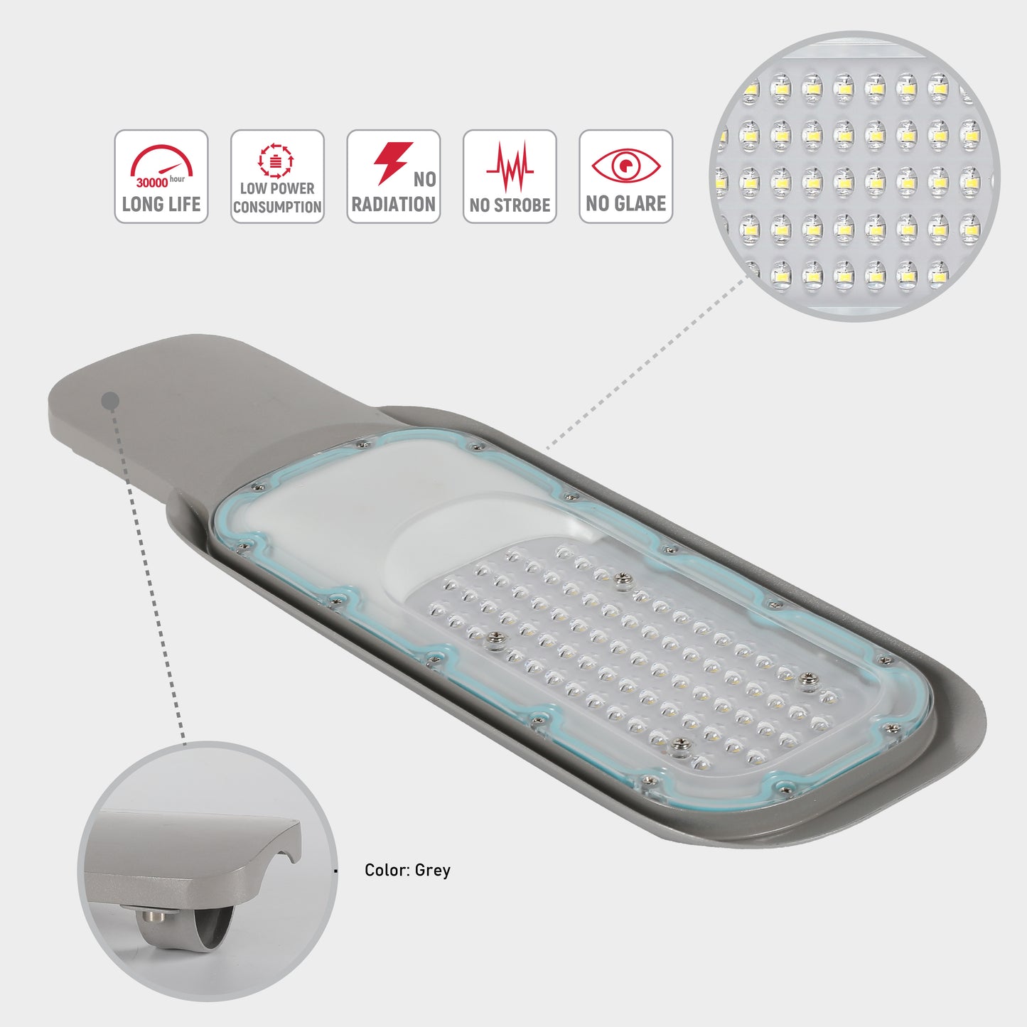 Уличный LED Светильник RKU FYY-3 (Серый)